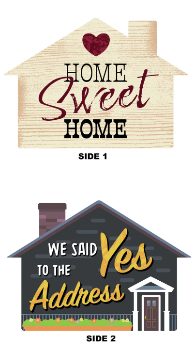 BOTH SIDE サイン ジェノ Double Sided House Sign - Realty Supply Center