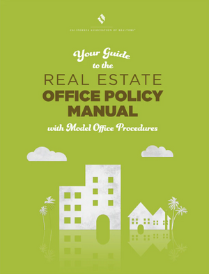 Real Estate Office Policy Manual with Model Office Procedures