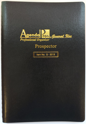 Agenda Pros, Prospector, Non-Dated Planner (G-2012), 5.5x8.5, Wirebound