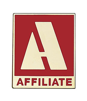 Affiliate Commercial Pin, Red