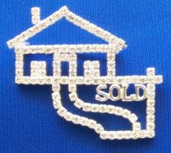 Crystal Pin - House with Path/Sold