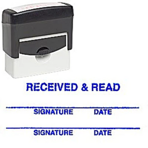 Stamp, RECEIVED & READ