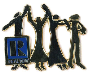 United REALTOR Pin, Gold with "R" Logo