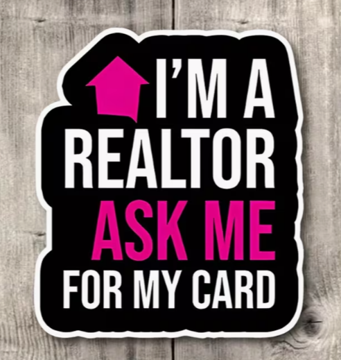 I'm A Realtor Sticker (pink)