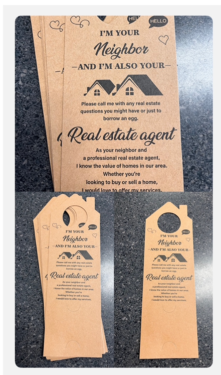 I'm Your Neighbor Bottle Tag