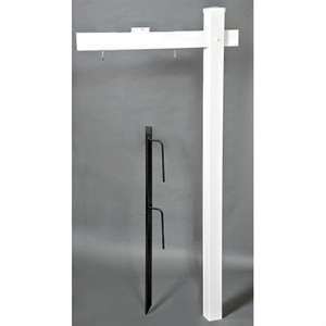 L-Frame, PVC Sign Post With Anchor, 4"W X 4"D x 72"T