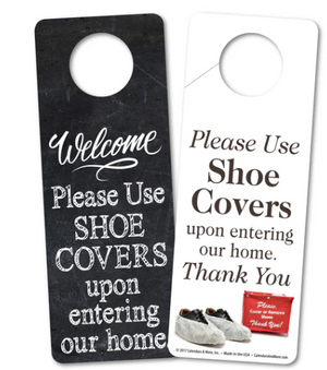 Door Hanger, PLEASE REMOVE SHOES BEFORE ENTERING