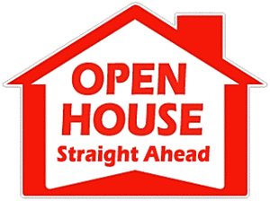 Closeout - House Shaped Sign, 17" x 23", Corrugated