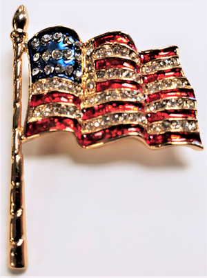 American Flag Pin-Wavy