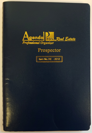 Agenda Pros, Prospector, Non-Dated Planner (RE-2012), 5.5"x8.5", Wirebound