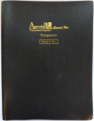 Agenda Pros, Prospector, Non-Dated Planner (G-2011), 8.5"x11", Wirebound