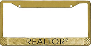 License Plate Frame, Metal-Blank with REALTOR