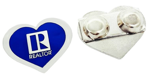 Realtor Magnetic Heart Pin