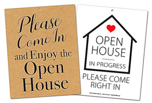 Open House in Progress Sign 8 1/2 x 11 Sign